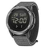 CakCity Digital Watch Military Watches for Men Black Tactical Waterproof Sports Men's Women's Wrist Watch with LED Backlight Stopwatch Nylon Band
