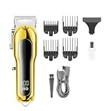 DAXXIN Hair Cutting Tool, Hair Clipper Professional Hair Cutting Machine Cordless Hair Trimmer Electric Haircut Machine Metal Clipper for Men