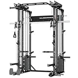 Major Fitness Drone MAX V Smith Machine with Weight Stacks, All-in-One Home Gym Squat Rack--2500LB Capacity, Dual LAT Pull-Down Systems & Cable Crossover Machine, Heavy-Duty Full-Body Workout Machine