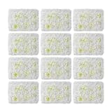 HAOREBAIYU Artificial Flower Wall Panels, Silk Wedding Flower Wall Backdrop Panel, 3D Floral Panel Artificial Floral Wall Mat Flower Screen for Photo Party Wedding Wall Background Decor (12PCS White)