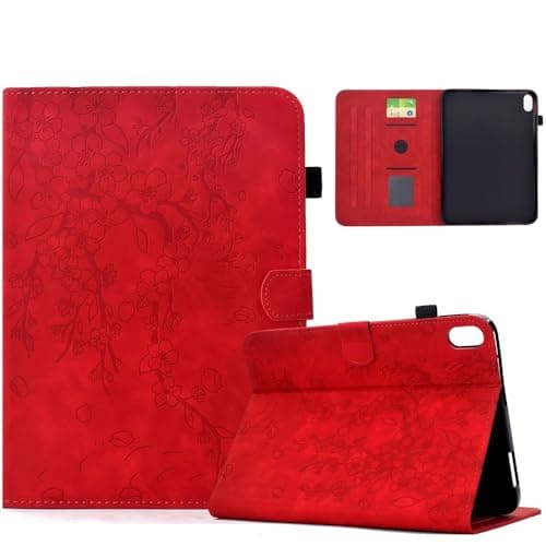 Generic case Compatible with iPad Pro 10.5 (Color : Red) Leather Smart Case Stand flip Cover Pattern
