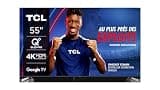 TCL 55T7B, 55" QLED TV, 4K Ultra HD, Google TV (Dolby Vision & Atmos, Handless Voice Control, Compatible with Google Assistant & Alexa)