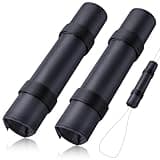 Hiboom 2 Pcs Paddle Float Kayak Paddle Accessory Adjustable Oxford Cloth Paddleboard Stand Up Accessory High Density Foam with Hook and Loop Closure Flotation Kayaks Canoe Paddles(Elegant Black)