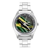 NTVOWPZO Three-Hand Analog Stainless Steel Watches for Men Easy Reader