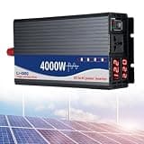 3000W 4000W 5000W Power Inverter, Pure Sine Wave Car Converter DC 12V/24V/48V/60V/72V to AC 110V/220V with Case(4000W,48V to 110V)