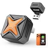 Visoud 2026 Upgraded Mini Android Auto & Apple CarPlay Wireless Adapter for iPhone, Latest A7 Chip One-Click Switch, 3s Auto Connect, Bluetooth 6.0, 5.8GHz WiFi, Compatible with iOS 12+, Android 11+.