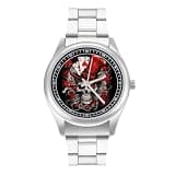 NTVOWPZO Three-Hand Analog Stainless Steel Watches for Men Easy Reader