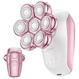 SHPAVVER Electric Razors for Women Legs: Rechargeable Electric Shavers for Body - Waterproof Wet Dry Hair Remover for Lady Face Underarms Public (Glossy Pink)