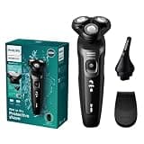 Philips Electric Shavers for Men, Rechargeable AquaTouch Mens Electric Shaver Wet and Dry with Comfort Cut Blades and Click-on Precision Trimmer, Cordless Electric Razors with 5D Flex Head
