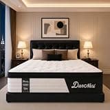 DANNASI Full Size 12 Inch Medium Firm Pocket Spring Mattress, Individually Encased Coil Hybrid Mattress, Fiberglass-Free CertiPUR-US, Edge Support Motion Isolation Bed Mattress