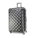 Kenneth Cole REACTION Diamond Tower Collection Lightweight Hardside Expandable 8-Wheel Spinner Travel Luggage, Black, 28-Inch Checked