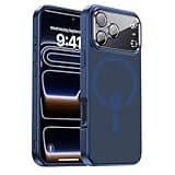 Yzoiko for iPhone 17 Pro Max case with Camera Lens Protector [10Ft Military-Grade Protection] Compatible with fit MagSafe Shockproof Cover Phone case for iPhone 17 Pro max 6.9 inch,Deep Blue