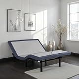 Peanu King Adjustable Bed Base, Head Foot Adjustment, Massage, USB, LED