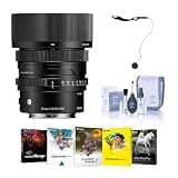 35mm f/2 DG Contemporary Lens for Sony E, Black, Bundle with Software Kit, Cleaning Kit and Cap Keeper