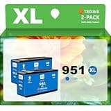 TRIXINK 951XL Ink Cartridges Combo Pack (2 Cyan) for HP OfficeJet Pro 8600, 8610, 8620 – High Yield HP 950 951 Ink Cartridges Combo Pack (2 Cyan) for Bright Color Printing