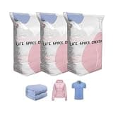 No-Pump Vacuum Storage Bags Set, for Clothes & Bedding (3, Large)