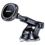 APPS2Car for MagSafe Car Phone Mount for iPhone, Magnetic Windshield Dashboard Holder with Telescopic Arm and Strong Suction Cup, Compatible with iPhone 17/16/15/14/13/12 MagSafe Cases