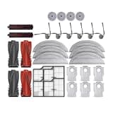 Compatible with Roborock Saros 10 / S9 MaxV Ultra Robot Vacuum Spare Parts Main Side Brushes Mop Cloths HEPA Filters Dust Bags Accessories(Chocolate)