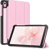 Fintie Case for Onn 7" Core Tablet (2026 Model) - Premium Vegan Leather Slim Lightweight Hard Shell Stand Cover Compatible with Compatible with Onn 7 Inch Gen5 Tablet (Pink)