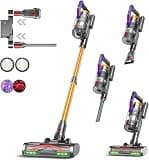 KIPMAX Cordless Vacuum Cleaner, 50KPa 550W Stick Vacuum for Home, 70Mins Anti-Tangled Vacuum Cleaner for Pet Hair/Carpet/Floor, Self-Standing Vacuum with Rechargeable Battery, LED Display&Aromatherapy