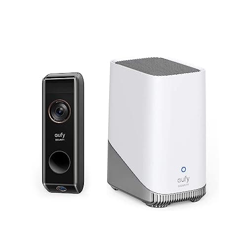 eufy Security Video Doorbell S330, Battery-Powered, Dual Camera, 2K with HDR, Dual Motion Detection, Add-on S380 HomeBase (HomeBase 3) Local Expandable Storage up to 16TB