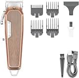 EOYLMIRL Mens Hair Clippers Clipper Adjustable Trimmer Professional Cutting Machine Rechargeable Barber High Power for Men(Brown)
