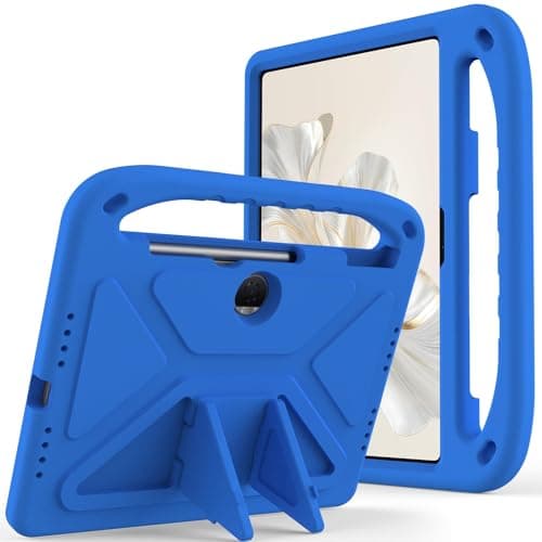 CXDFCDBS Tablet PC Bags Cases Sleeves Compatible with Honor Pad 9 Case 12.1inch, Shock Absorbing, with Handle,EVA, Holder, Sturdy Tablet Case for Kids, Lightweight(Blue)