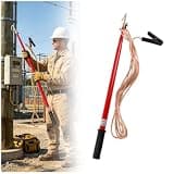 High Voltage Capacitor Discharge Tool with Stroage Bag, Telescopic Insulated Discharge Stick with 5m 4mm² Copper Grounding, Capacitor Discharge Tool