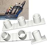 Nozzle Holder for Pressure Washer Gun | Adds On-Tool Storage, 1, 2 & 3 Nozzle Set with Zip Ties (White)
