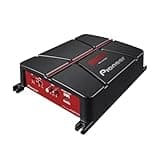 Pioneer GM-A3702 2-Channel Car Amplifier – 500W Max, Class AB, Bridgeable Design, Automatic Signal Sensing and Turn-on, Built-in high-/Low-Pass Filter