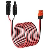 GRABOTE 10FT Solar to XT60i Cable 12AWG – Solar Connector to XT60i Adapter for Portable Power Station, Solar Generator