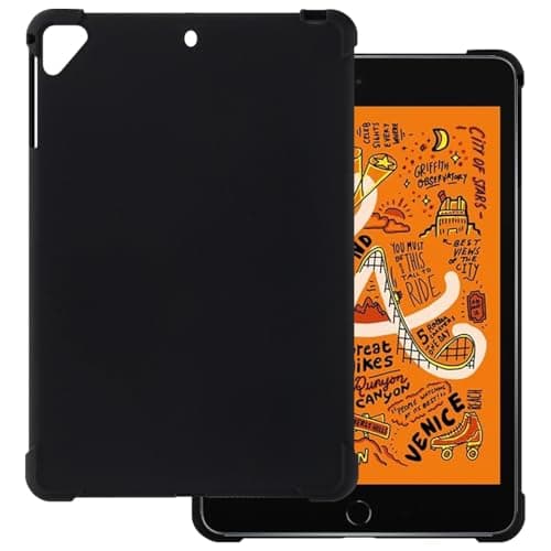 OAGELIM Case Compatible with iPad mini 2 7.9 2013 Wi-Fi+Cellular, Lightweight Soft TPU, Anti-Scratch Ultra Slim Protective Tablet Cover, Shockproof Shell Impact Resistant(Black)