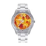 NTVOWPZO Three-Hand Analog Stainless Steel Watches for Men Easy Reader