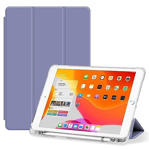 TIANDAFEIJIUA Full Protective Case Case for Xiaomi Redmi Pad SE 11inch 2023 Tablet Case,TPU Slim Cover Auto Wake/Sleep Smart Case w/Pencil Holder Shockproof Cover with Clear Back Shell(Purple)