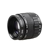 Compatible for Canon EOS M M2 M3 M5 M6 M10 Mirrorless Cameras, 50mm F1.4 CCTV Cine Lens C Mount with Macro Extension Ring