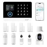 Security Systems for House,13Pcs WiFi+GSM/4G Home Alarm System with 2K HD Camera DIY Kit,Tuya APP Real-Time Alert,Remote Control,Apartment,Kids Safety NO Monthly Fees