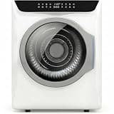 Auertech 3.6 Cu.Ft Clothes Dryer, Large Electric Laundry Dryer with Stainless Steel Drum & 4 Drying Modes, Electric Dryer for Home