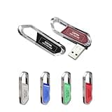 CarryBright Bulk Custom Carabiner USB Flash Drives, Personalized Logo and Text, Custom Packaging for Corporate Events, Trade Shows, Business Gifts and Wedding Gifts(100,128 MB)