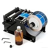 SENODON Electric Round Bottle Labeling Machine, Semi-Automatic Bottle Labeling Tool, for Bottles ranging from 20-100 mm in Diameter. Making it Reliable for workshops, Small-Scale