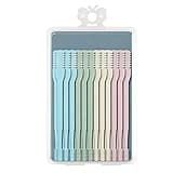 12 Pcs Manual Nose Hair Trimmer, Double Sided Stainless Steel Blades, PP Rubber Grip, Compact Personal Grooming Tool for Men Women, Multicolor