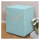 WGEDDP Cotton Linen Safe Cover, Custom Size Open Cabinet Dust Covers with Double-Zippers, Decor Lock Box Protective for Bedside Table/Speaker Stand(Color 1,26x28x40/65x70x100cm)