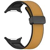 RVLIS Silicone Leather Band with Secure Clasp for 47mm Wearable Device Gym Travel Customizable Watchband