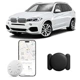 GPS Tracker for Vehicles, 1PCS Real Time Tracker Device for Vehicles, Work with Find My (iOS Only), MINI Magnetic Car Tracker Device Hidden, No Monthly Fee GPS Tracker, Black