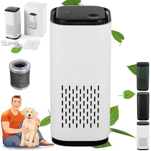 BOFUNY The Pet Air Purifier Puppy Mothers, Puppy Mothers Pet Air Purifiers for Home Pee Smell, With True Hepa 3-in-1 Filters, Covers up to 990 Ft² for Pet Hair, Allergies, Dust, Smoke(White)