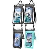 Rynapac 4 Pack IPX8 Waterproof Phone Pouch - [Up to 8.5"] with Lanyard for iPhone 17 16 15 Pro Max