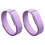 Nylon Band for Google Fitbit Air Adjustable Woven Wristband Breathable Hook and Loops Strap for Fitbit Air Screenless Fitness Tracker (2pcs purple)
