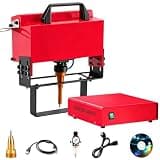 DmqChry Pneumatic Marking Machine, Dot Peen Engraving Marking Machine, Portable Pneumatic Metal Marking Machine, 170X110mm/80X20mm/100X20mm Marking Field, for Make Letters, Serial Numbers, VIN C