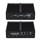 Qotom Fanless Mini PC N5095 Barebone Dual LAN 2 COM RS232 Type-C Auto On