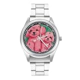 NTVOWPZO Three-Hand Analog Stainless Steel Watches for Men Easy Reader