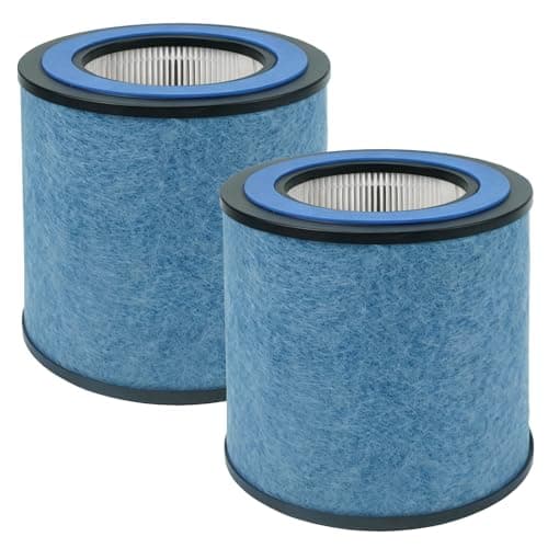 HP152 NeverChange Replacement Filter Compatible with Shark Air Purifier HP152, HP153, HP100, HP102, HP132, HP102PET and 3-in-1 Models HC450 HC451 HC452 HC455, Part #HE15FKPET, 2 Pack